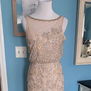 Aidan Mattox gown. Champagne color, US size 8.